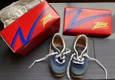 Vintage Navy Zips Stride Rite Shoes Sprint Boys Toddler  Original Box 6M  1984