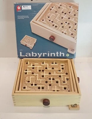 LABYRINTH,JUEGO LABERINTO MADERA,COMPLETO-JUEGOS DE MESA - Imagen 1 de 4