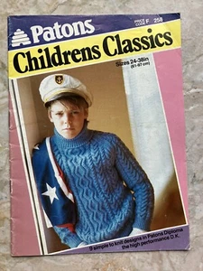Modelli a maglia bambini vintage anni '80 Patons DK 9 disegni 258 892.2.46 - Foto 1 di 8