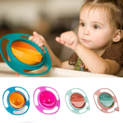 Universal Gyro Bowl Children Rotary Balance Novelty Gyro 360 Rotate Spill Proof - Bild 1 von 4