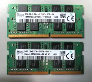 SK Hynix 16GB (8GBx2) 2Rx8 PC4-2133P HMA41GS6AFR8N-TF SO-DIMM Laptop Memory - Picture 1 of 1