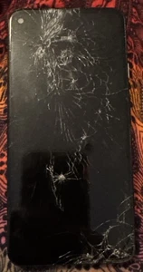 Google Pixel 4a 128 GB Black Unknown Fast Ship Good Broken Glass No Power - Picture 1 of 2