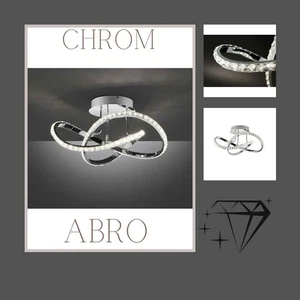 Lámpara de techo Abro Wofi by Global Technics LED cromo cristal lámpara de techo - Imagen 1 de 4