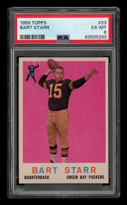 1959 Topps Set-Break # 23 Bart Starr PSA 6 EX-MT Foto 1 de 3
