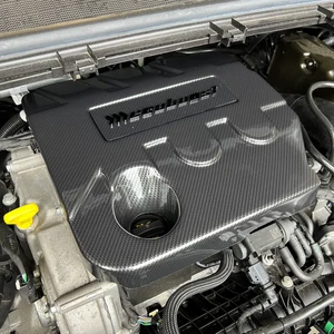 Mk4/4.5 Focus ST Line 1.0 MHEV Carbon Effect Engine Cover - Black Logo - Picture 1 of 2