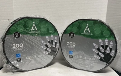 2 Holiday Wonderland 47700-88A 200 Ct Warm White C3 LED Christmas Light Sets - Image 1 of 4