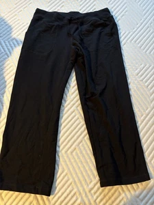 Pantalones con cordón cintura elástica negros Athletic Works 12P-14P - Imagen 1 de 3