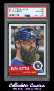 Topps Living Set #93 Evan Gattis PSA 10 (GEM MINT) - Bild 1 von 2