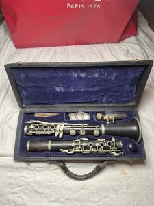 Clarinete antiguo G. Leblanc Paris n°8787 années 40/50 estuche granadilla - Imagen 1 de 8