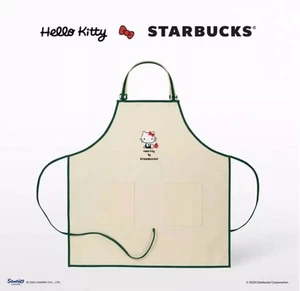 Limited Edition Cute Hello Kitty Starbucks Barista Apron Sanrio Collectible - Picture 1 of 7