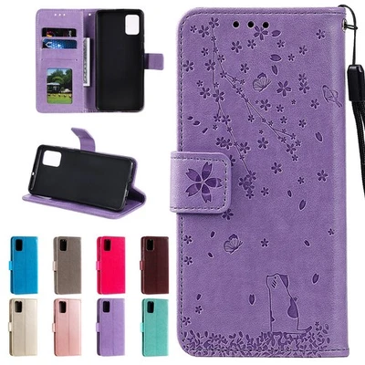 Leather Card Wallet Case Flip Cover For Samsung Galaxy S24 Ultra S23 S22 Plus - Image 1 of 4