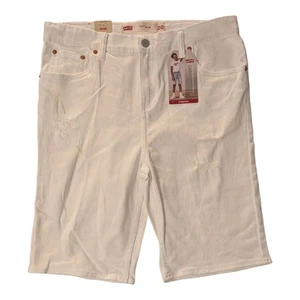 BBC-3 Levi’s 511 Boys White Stretch Jean Shorts Size 20 Reg W30 - White - Picture 1 of 4