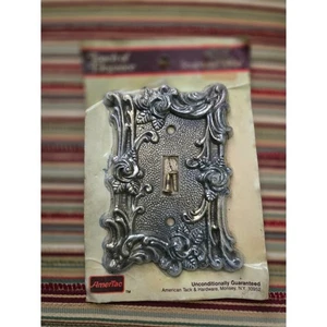 AmerTac Touch of Elegance verzierter Metall Lichtschalter Abdeckplatte neu floral - Bild 1 von 3