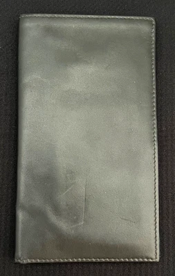 Cartera Saddler de cuero negra vintage de Bosca para hombre - Hecha en EE. UU. Foto 1 de 4