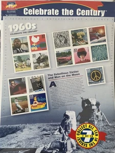 2 Sets Of 1960s Celebrate the Century FDC Sheet of 15 Stamps - Sealed - Picture 1 of 3