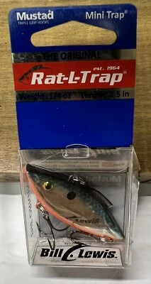 "Mini trampa para sonajero Bill Lewis Rat-L-Trap 2,5"" - cromo/sombra - 1/4 oz" Foto 1 de 2