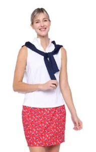 Belyn Key Tiered Skort - American Beauty Print - Picture 1 of 4