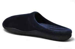 New Comfortpedic Memory Foam Navy Blue Unisex House Slippers Shoes Sizes: 7, 6.5 - Picture 1 of 5
