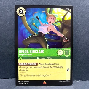 2024 DISNEY LORCANA INTO THE INKLANDS HELGA SINCLAIR 75/204 RARO - Imagen 1 de 2