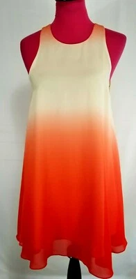 Vestido Chelsea & Theodore Nuevo con Etiquetas $98.00 Coral Ombre Sin Mangas Línea A Foto 1 de 4