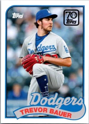 2021 Topps Update Trevor Bauer #70YT-39 Los Angeles Dodgers - Image 1 of 2