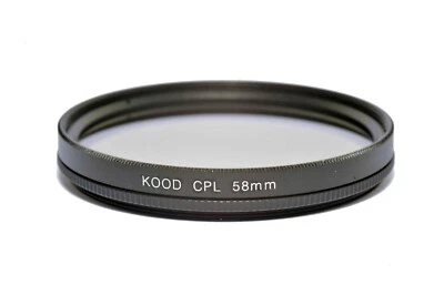 Kood 58mm Circular Polariser Filter Glass CPL Filter 58mm Polarizing Filter - Image 1 of 4