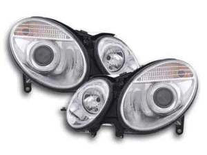 FK Pair LED DRL Halo XENON H1 D2S HEADLIGHTS Mercedes E-Class W211 211 02-06 LHD - Picture 1 of 7