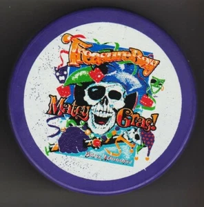 Mississippi Sea Wolves Matey Gras Treasure Bay ECHL Purple USA Puck Wild Skull - Picture 1 of 2