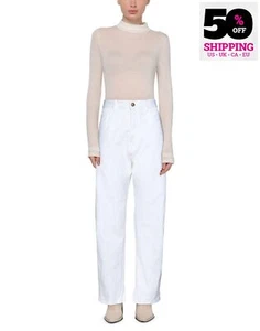 RRP €419 DSQUARED2 Trousers W38 White High Waist Slim Fit Made in Italy - Bild 1 von 8