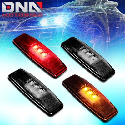 适用于 1994 - 2002 年道奇 RAM TRUCK LED 双挡泥板灯侧标记 4 件烟熏 — 第 1/4 张图片