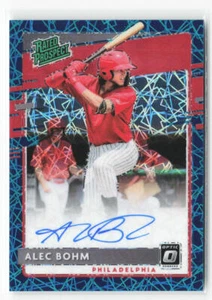 2020 Donruss Optic Alec Bohm #RPS-AB Teal Velocity 29/35 Rated Prospect Auto - Picture 1 of 2