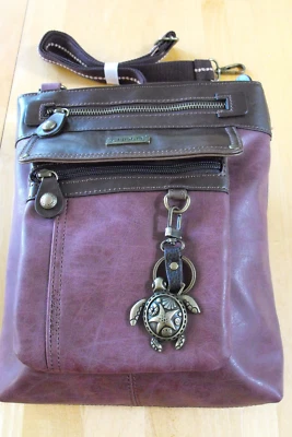 Nuevo Monedero CHALA Gemini XBody Turtle Series, Cuero Sintético Borgoña, Súper Regalo Foto 1 de 4