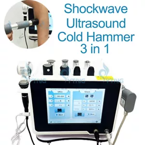 Máquina de terapia de ondas de choque caballo humano ultraonda 3 en 1 alivio del dolor corporal - Imagen 1 de 11