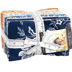 Denim & Daisies 34 Fat Eighth Bundle by Fig Tree & Co. for Moda Fabrics - Picture 1 of 2