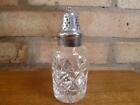 a nice vintage  silver plated and cut glass sugar sifter or shaker #2
