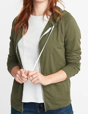 Old Navy Relaxed Lightweight Slub-Knit Full Zip Hoodie #ONW00-8 #15 - Image 1 of 4