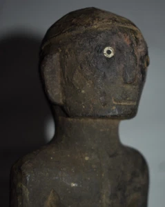 IFUGAO BULUL,BONE EYES, UNUSUAL, EXTRAORDINARY 1900S 13" PROV - Picture 1 of 5
