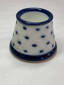 Antico fiammifero Wm Guerin & Co. Limoges Blie e bianco largo 4" - Foto 1 di 3