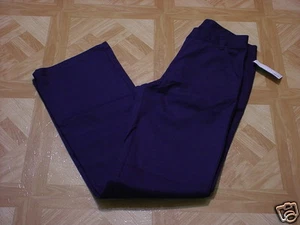 George Junior Girls School Uniform Navy Blue Flat Front Bootcut Pants Size 5 - Picture 1 of 2