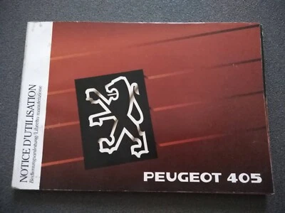 PEUGEOT 405  LIBRETTO USO MANUTENZIONE  ORIGNALE  EDIZIONE  09/1989    (240) - Immagine 1 di 4