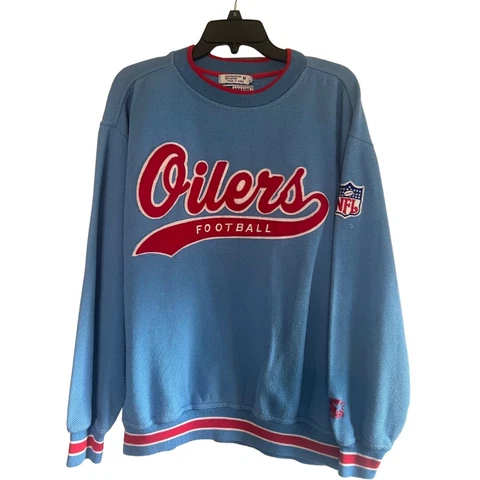 Vintage Houston Oilers Texans Titans STARTER Sweater MENS MEDIUM M Cover