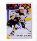 TREVOR KUNTAR autographed SIGNED '23/24 PROVIDENCE BRUINS team card