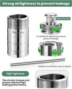4PCS 200ml Síntesis Hidrotérmica Autoclave Reactor Alta Presión Digestión Tanque - Imagen 1 de 12