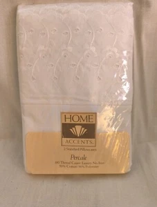 Home Accents Percale Standard Pillowcases - Picture 1 of 3
