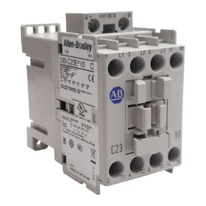 Allen Bradley 100-C23EJ10 Contactor 3-Pole + 1N.O., 23A 600VAC, 24VDC Coil - Picture 1 of 7
