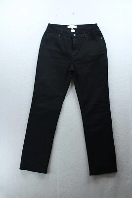Pantalones de mezclilla negros para mujer Jaclyn Smith talla 8 cintura 31" entrepierna 30" Foto 1 de 4