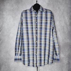 Camicia Peter Millar uomo XL bottoni davanti manica lunga multicolore a quadri - Foto 1 di 9