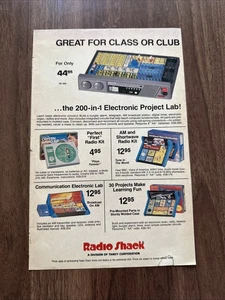 1987 Radio Shack Electronics Print Ad Project Lab Retro Kids Toys 80s Nostalgia - Picture 1 of 2