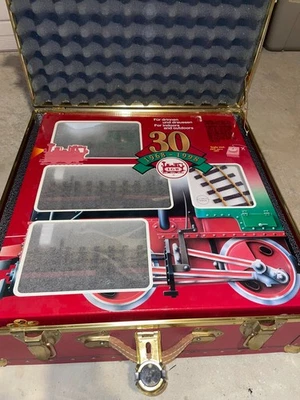 NOS LGB 30th Anniversary Train Set - VERY RARE gold leaf locomotive & trunk - Image 1 of 4