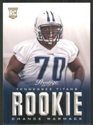 2013 Prestige #218 Chance Warmack RC Tennessee Titans 47443 - Image 1 of 2